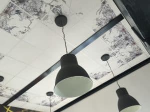 Dalle de plafond LED imprimée - LEONARD DIJON